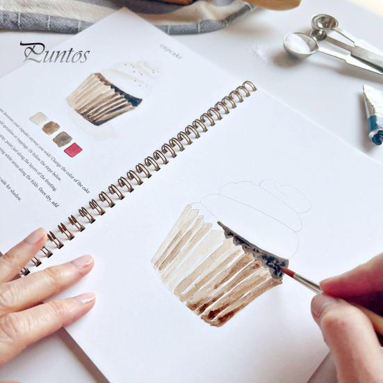 Watercolor Workbook 12 Colors Watercolor Painting Set with Paint Brush Beginner-Friendly Birds Animals Flowers Watercolor Book