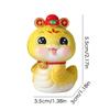 Cartoon Snake Figurine Miniature 2025 New Year Decoration Ornament Chinese New Year Snake Figurine New Year Creative Gift