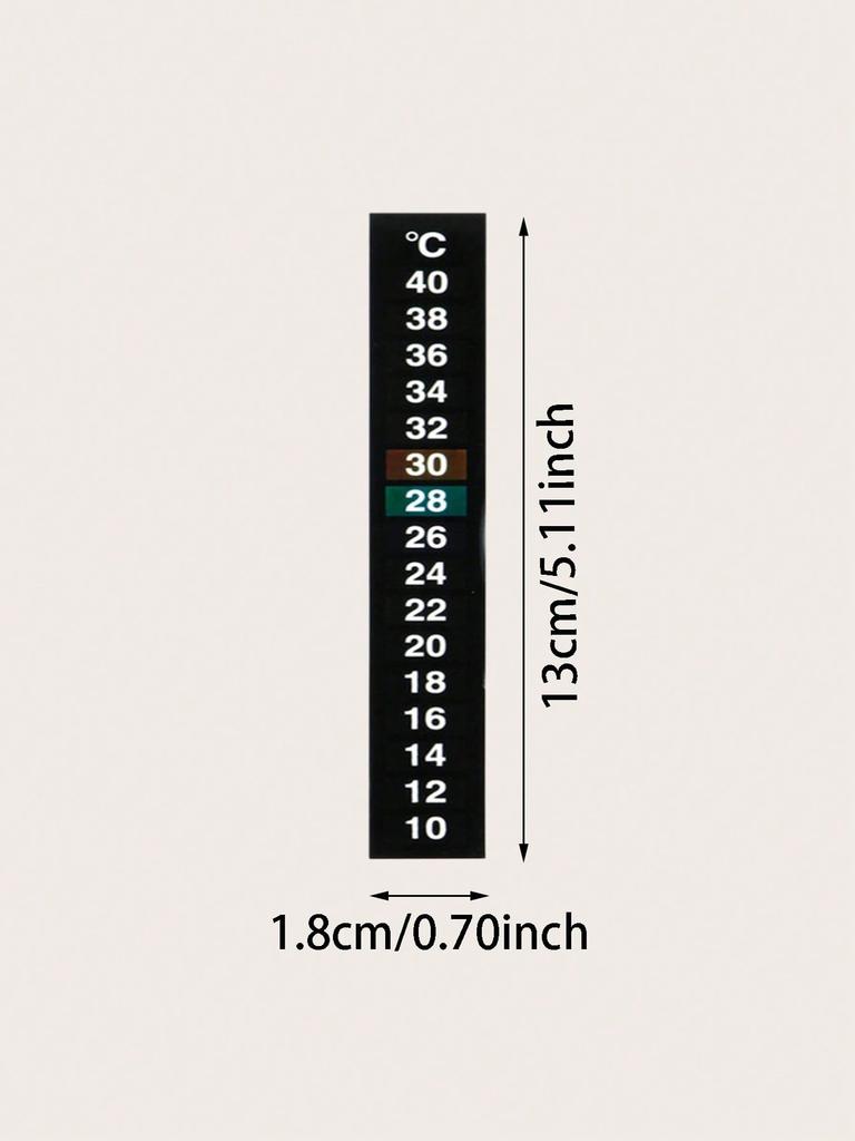 1pc-Accurate and easy to read aquarium thermometer stickers - perfect for monitoring water temperature in fish tanks