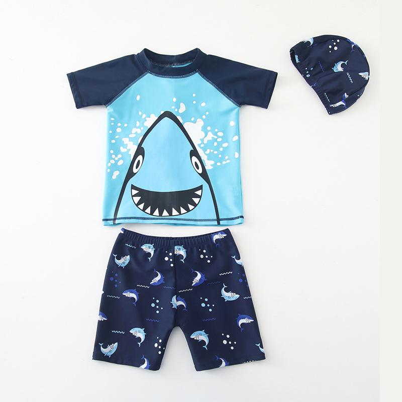 Boys' Two-Piece Korean Swimsuit Set 