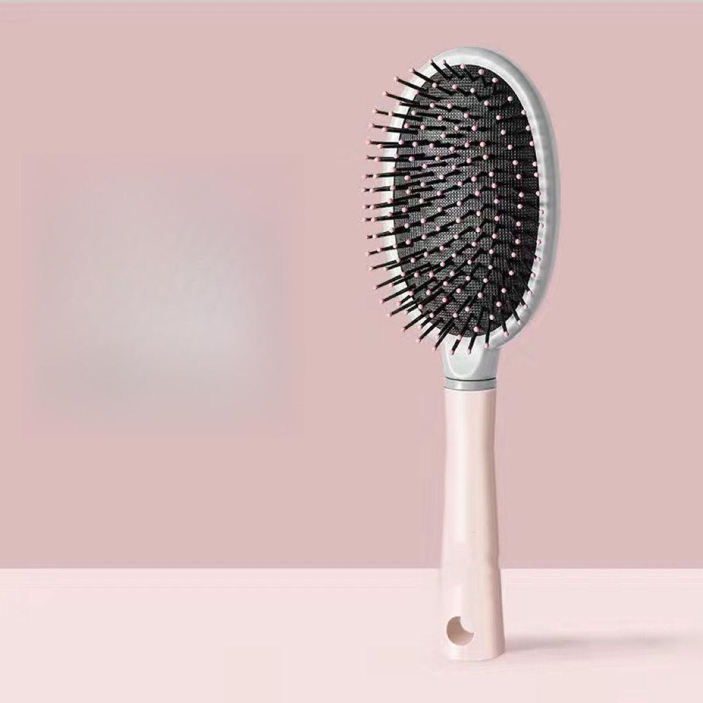 Black and Gold Anti-Static Hair Brush Set with Massage Function for Curly Hair Care
