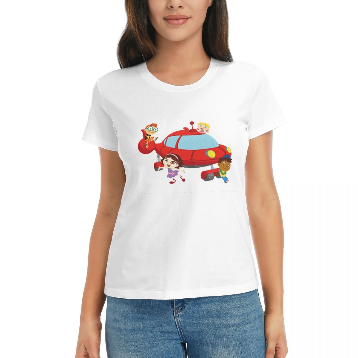 

Women TShirt Little Einsteins Summer Short Sleeve Tees ONeck Cotton T Shirts Clothes Tops Streetwear S