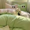 Cotone Lavato Set Letto Quattro Pezzi Vento Mix and Match Lenzuolo Copripiumino Kit Letto Tre Pezzi per Dormitorio