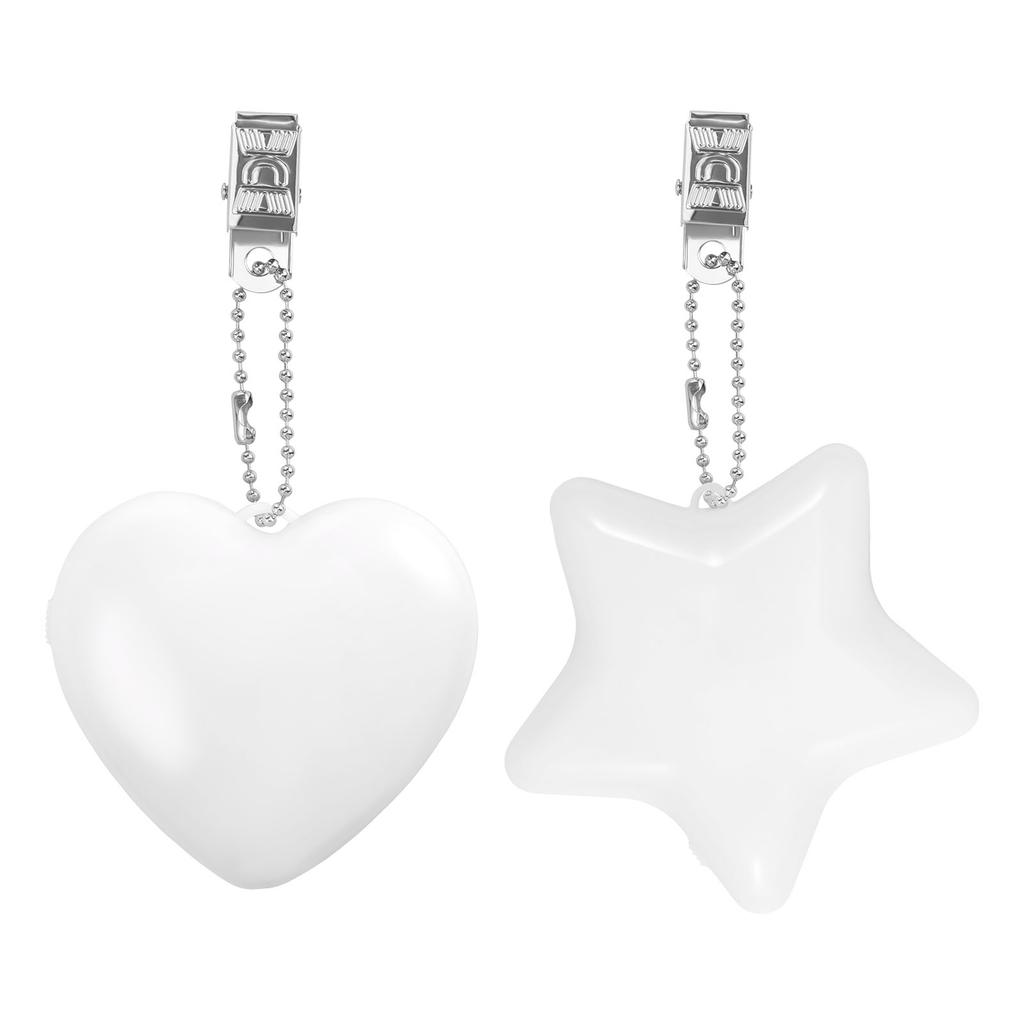 BagPendant Handbag Light Heart Round Star Shaped Bag Lamp Touch Sensor Purse Night Light with Keychain Clip Xmas Gifts for Women