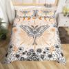 Flowers Moth Butterfly King Queen Duvet Cover Trippy Mushroom Bedding Set Moon Starry Sky Quilt Cover Polyester Comforter Cover