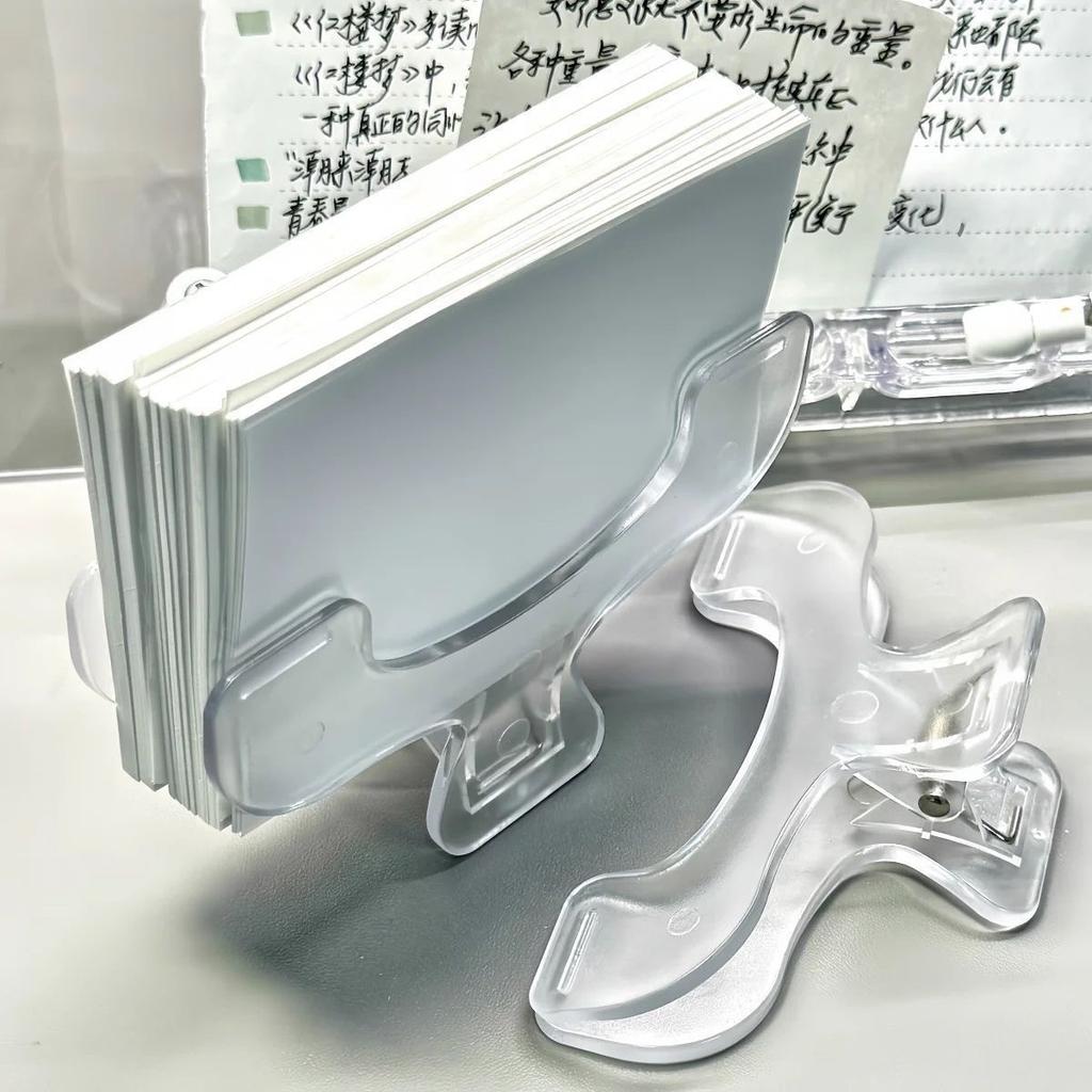 Book Clip Reading Clip Kawaii Desk Accessories Fixed To Prevent Page Turning Transparent Frosted Folder Clips