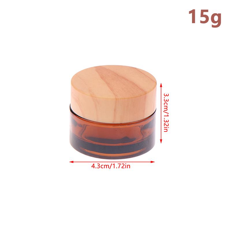 5/10/15/20/30/50/60/100g Dunkelbraune Creme Flasche Glas Separate Flasche Gesichtscreme Augencreme Dose Reise Leerer Kosmetikbehälter