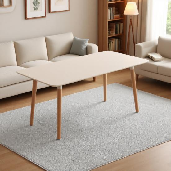 4/6/8Ft Stretch Table Cover Elastic Edge Design Wrinkle-Resistant Seamless Fit Easy Installation