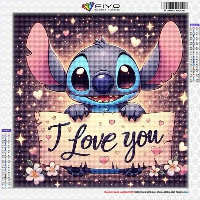 

Алмазная картина Лило и Стич Алмазная вышивка Стразы картины Мозаика Искусство Наборы для вышивки крестом Домашний декор Round 20x20cm