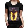 Justin Jefferson Griddy Design TShirt for Women Crew Neck Streetwear T Shirts Womens Tees Short Summer Clothes Tops
