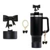 Stanley Cup Accessories Set, Cute Bow Straw Cover Toppers For Stanley Cup 30/40Oz Tumble, Butterfly Chain, Stanley Cup Boot