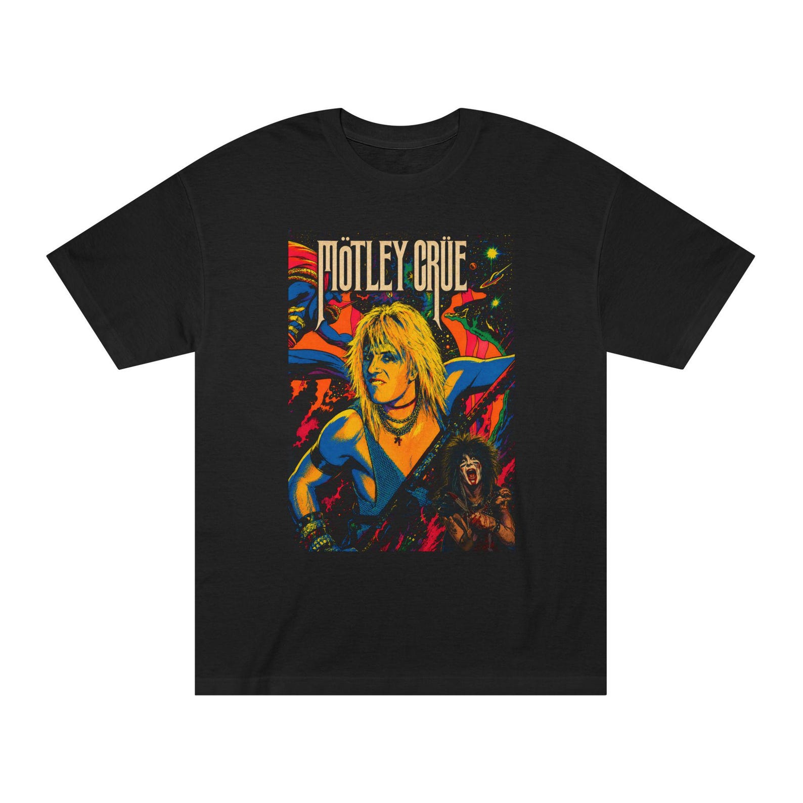 Mötley Crüe Poster Artwork Tee | Vintage Rock Band Graphic T-Shirt 2XL