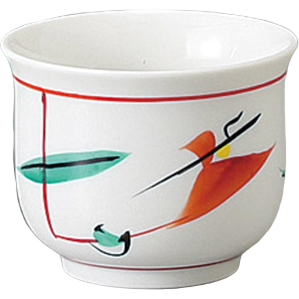 Sake Tokkuri and Ochoko 8cm x Akae Tsuyukusa Tokkuri Tokkuri and Sake Cup Set Mino Ware Ale-net Set, Set, H15.2cm, Approx. 280cc, (Large), (2),