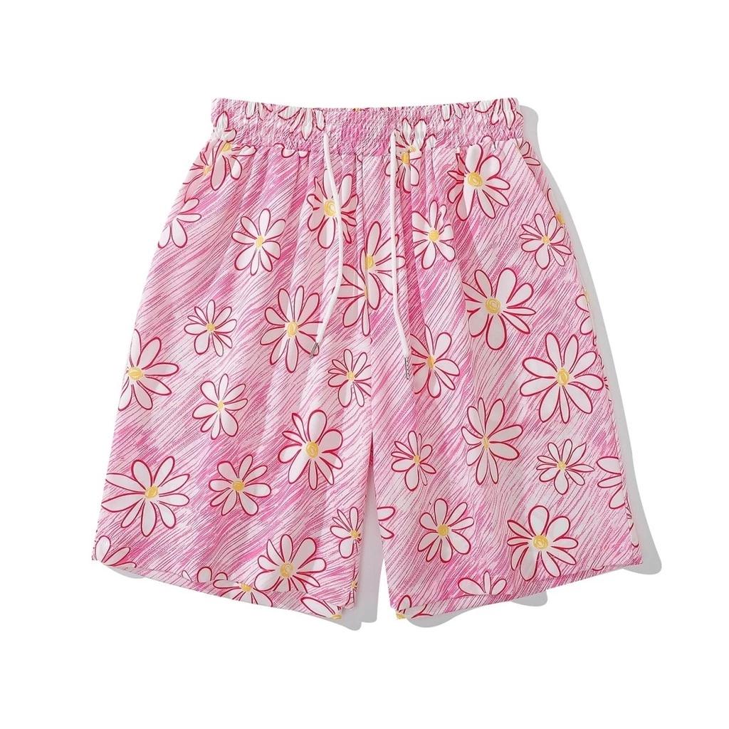 

Japanese Pink Flower Muay Thai Kickboxing Training Shorts Print Quick Dry Martial Art Boxer Unisex Men Women Kid Fighting Fitness Sport Gym Workout S