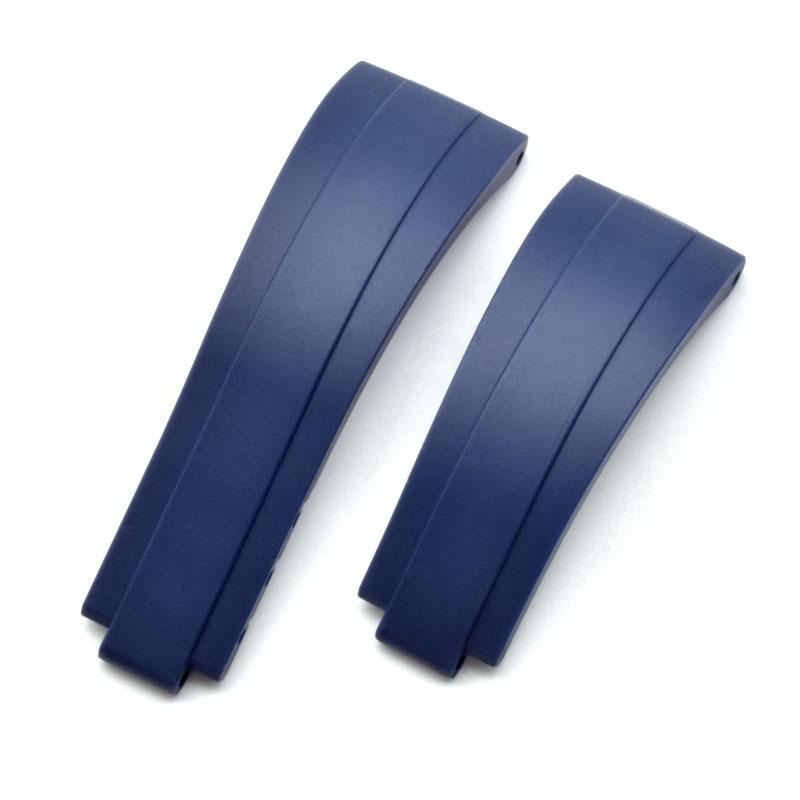 

20 мм Резиновые Силиконовые ТПУ Ремни для Часов Водонепроницаемые Аксессуары для Ремешков Часов Пряжка 9×9 мм Сменный Браслет Ремни 20mm синий