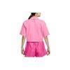 Nike Sportswear Dri-FIT Tech Pack Solid Logo Zip Casual Quick-Dry Breathable Woven Polo Shirt Women shirts Pink DV8241-606