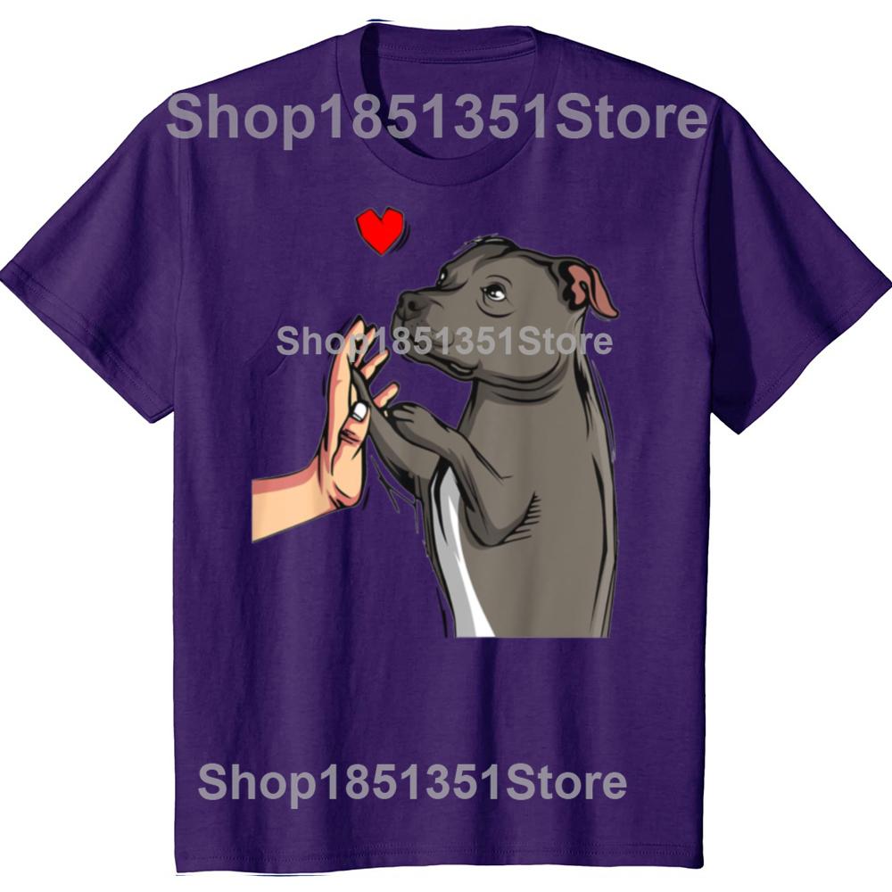 Funny Staffordshire Bull Terrier Love Dog Mom Graphic Tshirts Men Fashion Casual Tshirt 100 Cotton Loose Oversized T Shirt