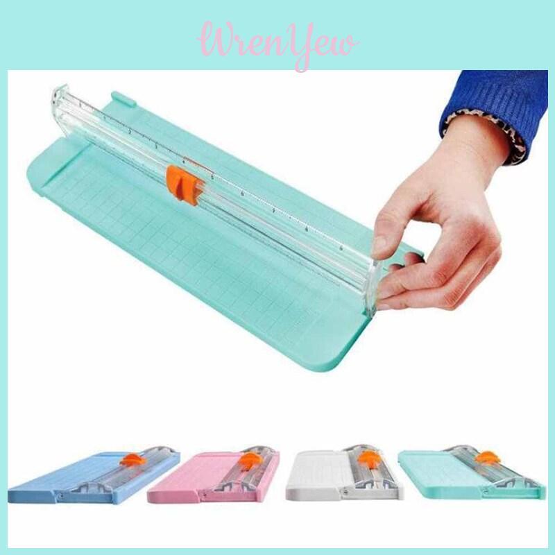 Compact And Stylish Sliding Mini Portable Paper Cutter With Ruler For Precise Cuts