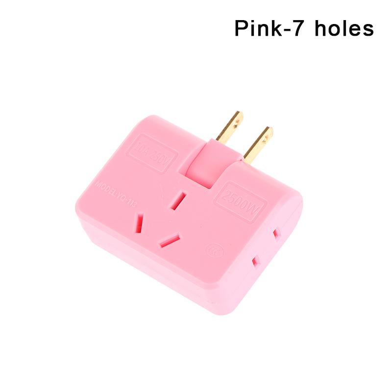 3'ü 1 Arada Uzatma Fişi Elektrik Adaptörü 180 Derece Döndürülebilir Priz Dönüştürücü 2500W Cep Telefonu Şarj Dönüştürücü Priz