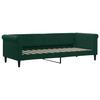 Daybed with Mattress Dark Green 80x200 Cm Velvet