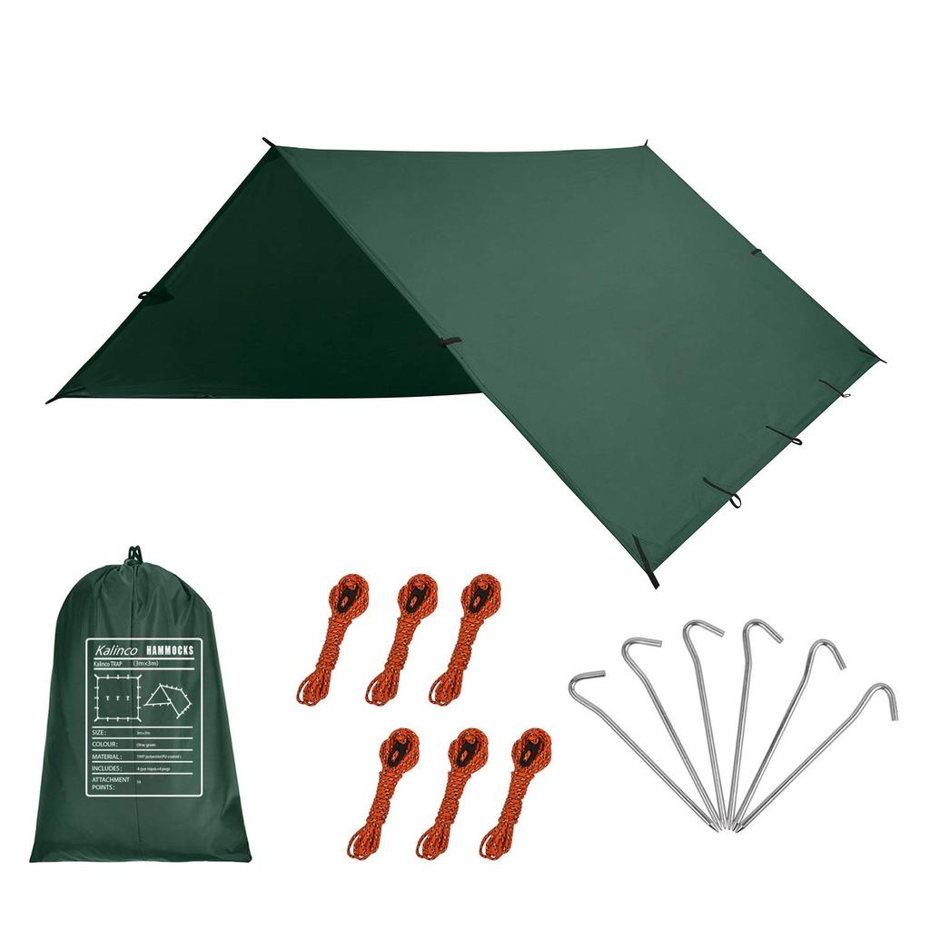 KALINCO Waterproof Camping Lightweight Sun Shelter with UV Portable Storage Perfect for and Hiking Tarp, Awning, Shade, Multifunctional, Protection,