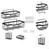 Bathroom Storage Shelf Modern Wall Mounted Shower for Kitchen Washbasin Dorm 2 Piece