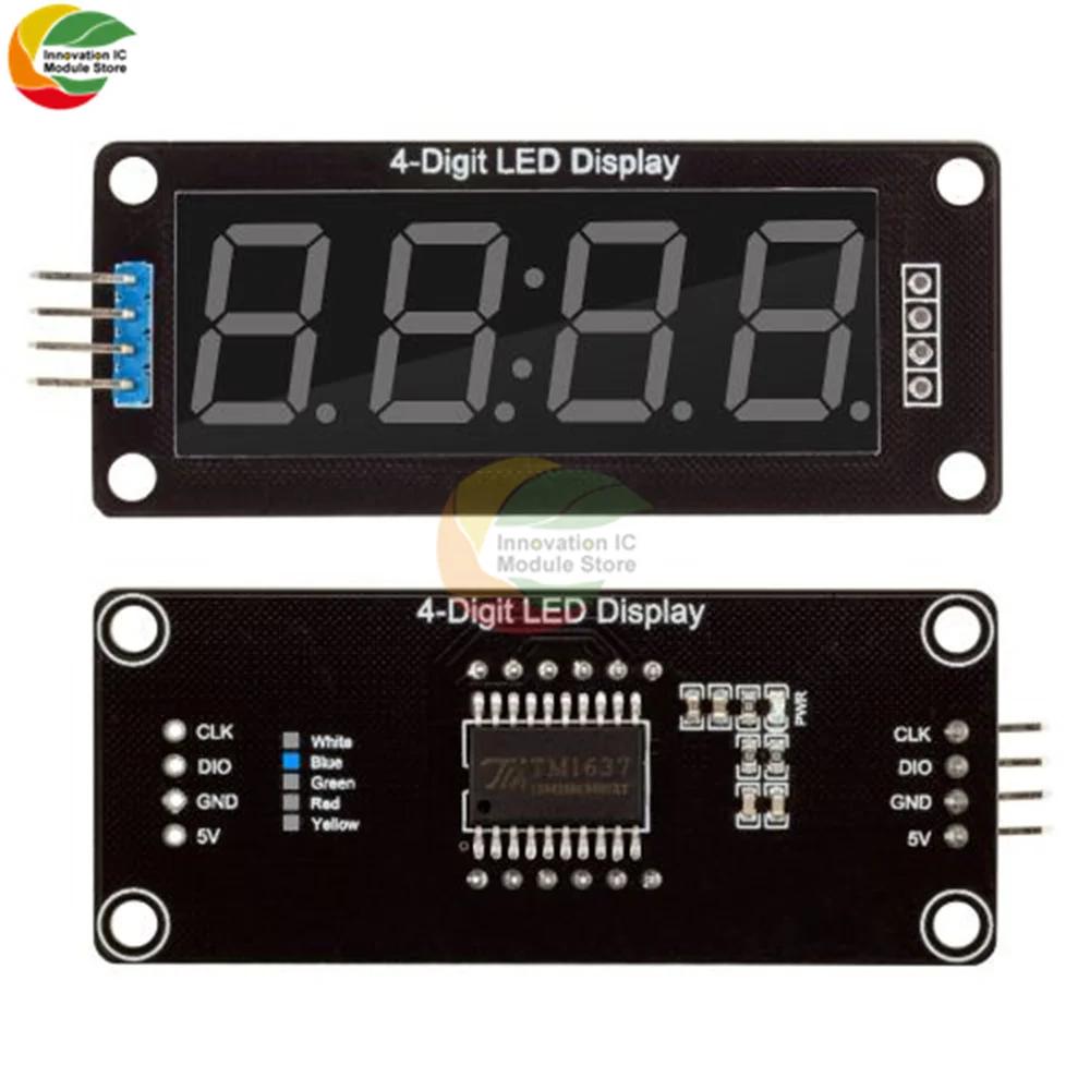 TM1637 Clock Module 4-digit LED 0.36" 0.56" Display Tube 7-segment LED Display Clock Dual Dot Module 0.36" 0.56 Inch Arduino