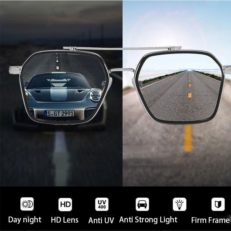 Intelligent Photochromic Sunglasses For Men Professional Day Night Driver Sunglasses Uv400 Retro Luxury Design Glasses Vintage