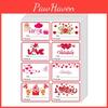 Gift Day Valentines Wrap Labels With Square Selfadhesive Stickers For Party