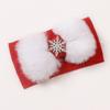 Autumn and winter new baby snowflake plush bow headband, children's creative hair accessories, baby headband