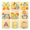 Children Wooden Toys Creative Board Nail Board Geometric Column Set Construction Puzzle Geometric Pegboard Montessori Sensory