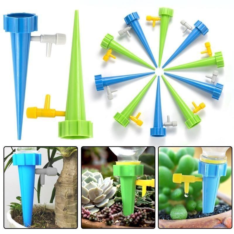 Automatic Drip Irrigation System For Flower Plants Self Watering Spike Kit Adjustable Auto Water Dripper Device Garden Supplies