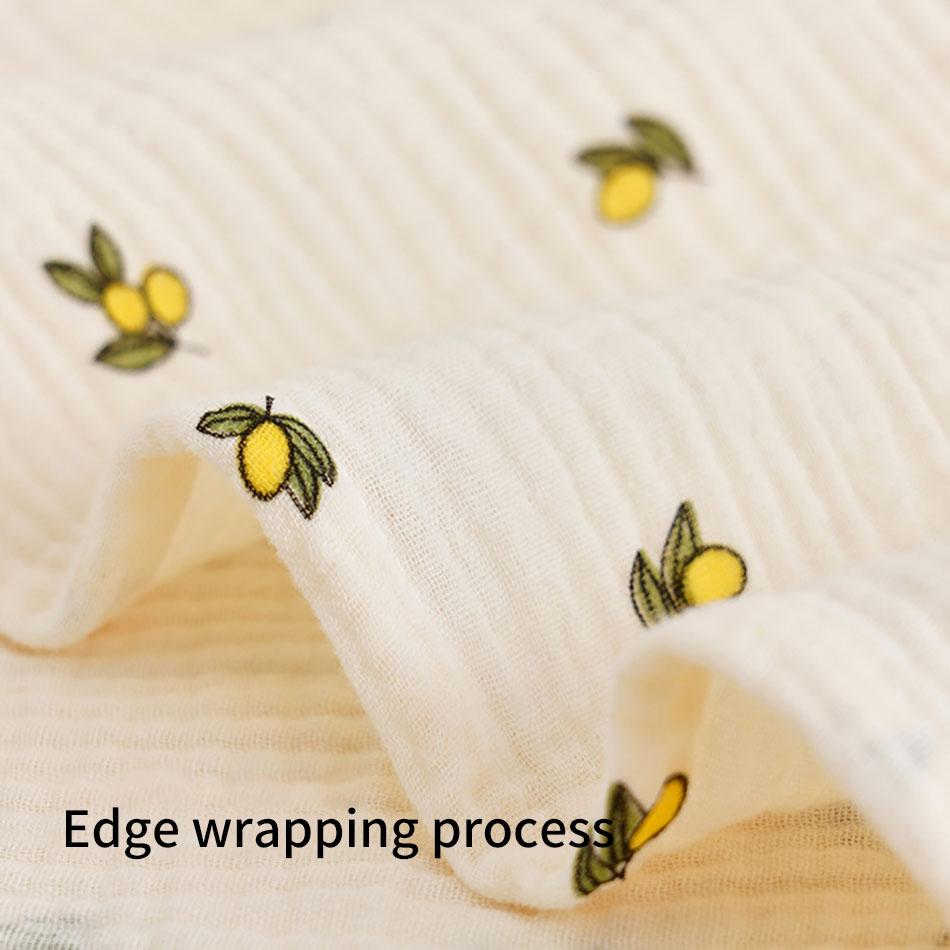 100x100cm Newborn Baby Shower Wrap Toddler Kids Cartoon Bear Double Layer Gauze Bath Towel Soft Quick Drying for Spring Autumn