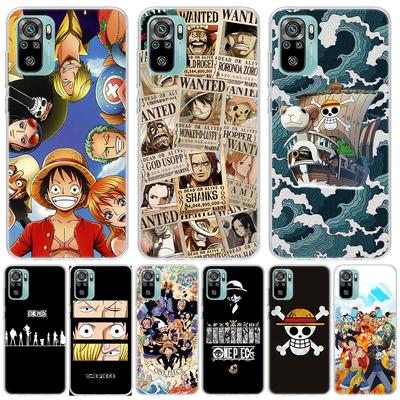 Funda para teléfono con logotipo de One Piece de Anime para Xiaomi Redmi Note 10S 10 11S 11 9S 9 8T 8 Pro 11T 5G 11E 9T 7 6 5 5A 4X Fundas Coque X