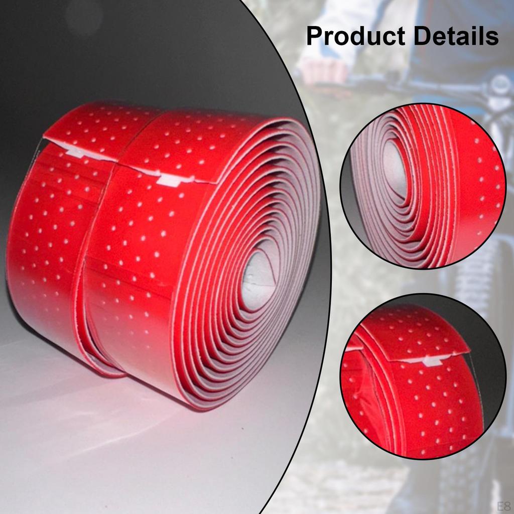 2 Pieces Bike Handlebar Tapes Bicycle Bar Shockproof PU and EVA Breathable for Mountain Bikes