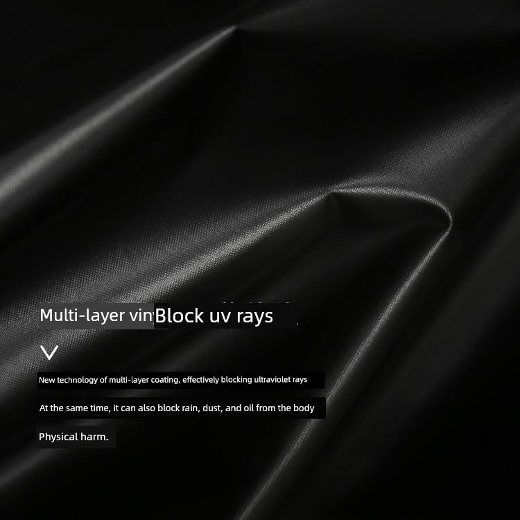 Automatic Folding Umbrella with Sun Protection and Uv Protection, Black Coating, Black Rubber Cord, Model Hy624011