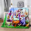 Digital Circus Style Blankets Are Suitable for Living Rooms,making Them an Ideal Choice for Outdoor Travel and Gifts.