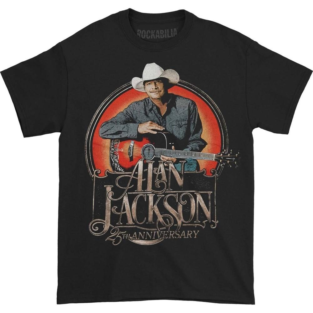 Классический сценический момент - Алан Джексон Мужская S-4XL Черная TT064 Унисекс Футболка XXXXL