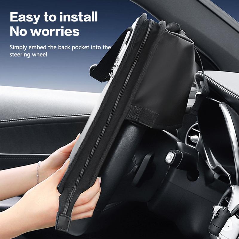 Car Hanging Work Laptop Desk Vehicles Truck Working And Dining Table For Lunch Breakfast Foldable Driver Notebook Computer Bag