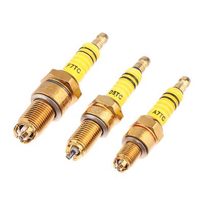 1 יחידה מצת 3 אלקטרודות A7Tc D8Tc עבור Gy6 Cg 50 70 110 125 150 סמ"ק אופנוע טרקטורון קטנוע אופנוע שטח קארט