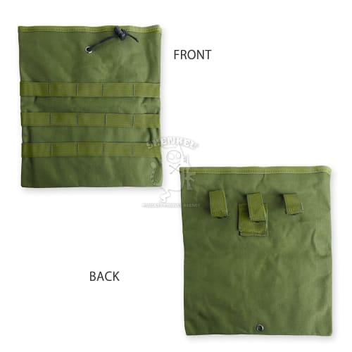 SHENKEL Drop Magazine Dump Pouch, MOLLE System Compatible, 600 Denier Reinforced Nylon, OD Olive Drab (pouch-019od)