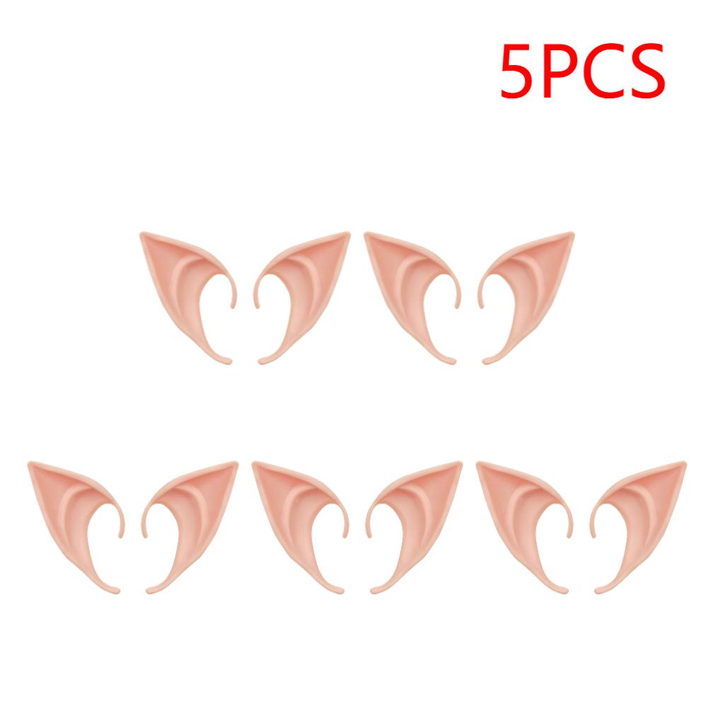 1-20pair Mysterious Angel Elf Ears Artificial Latex Ears for Halloween Decor Fairy Cosplay Costume Masquerade Accessories