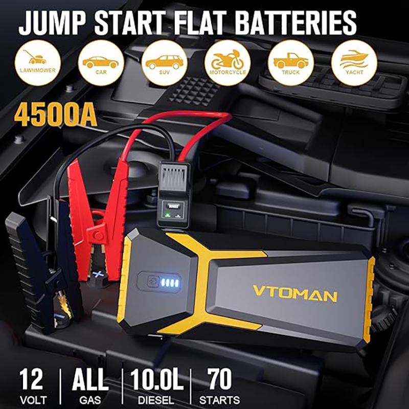 VTOMAN V10 PRO Démarreur de voiture 20000mAh