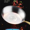 Τηγάνι Wok από Ανοξείδωτο Ατσάλι 316 Αντικολλητικό Μαγείρεμα Σοτάρισμα Στέικ Γενικό για Επαγωγή Γάστρα Κουζινικά
