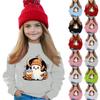 Halloween Day Girls Round Neck Pullovers For Kids Printed Baby Tops