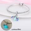 Copper Luminous Chameleon Change Color Butterfly Insect Beads Charms Pendant Fit Original Bracelets Diy Jewelry