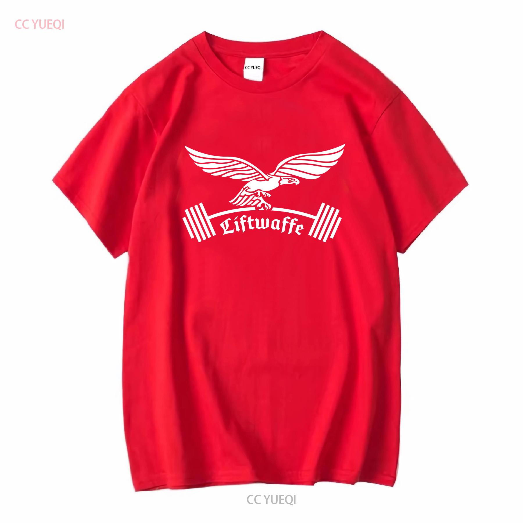 XIXI Fashion WW2 Duits Liftwaffe Luftwaffe grappige workout Gym Militair Gewichtheffer T-shirt lange of korte mouwen vintage Gewassen Casual XL
