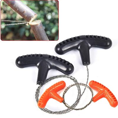 Upgrad 60cm  Manual Hand Steel Rope Chain Saw Practical Portable Emergency Survival Gear Steel Wire Kits Travel Tools Outdoor Camping Hiking