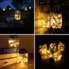 Solar Mason Jar Lights 8 Pack 30 LEDS Waterproof Fairy Firefly Jar Lids String Light for Patio Yard Garden Decor Lamp (NO JARS)