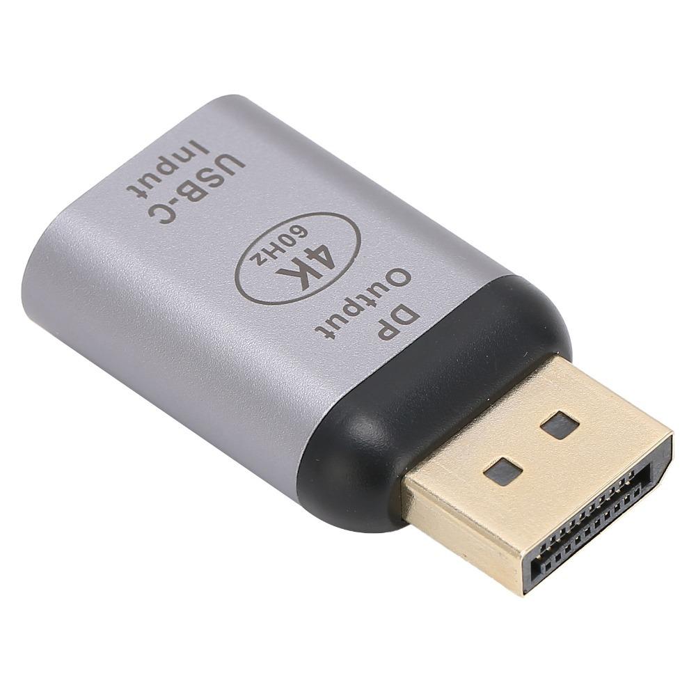 Plug and Play Type C Female to DP Male Adapter Video Converter for Windows/Android/OS X